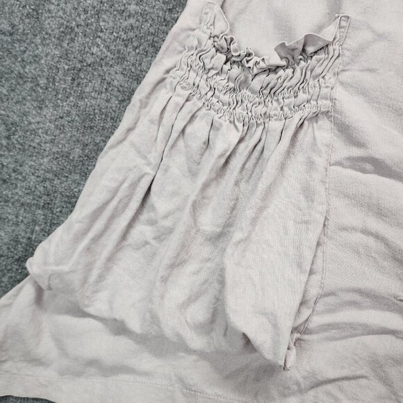 For Cynthia Linen Blend Lagenlook Sleeveless A-Line Art to Wear Dress Pockets S? - Picture 4 of 15